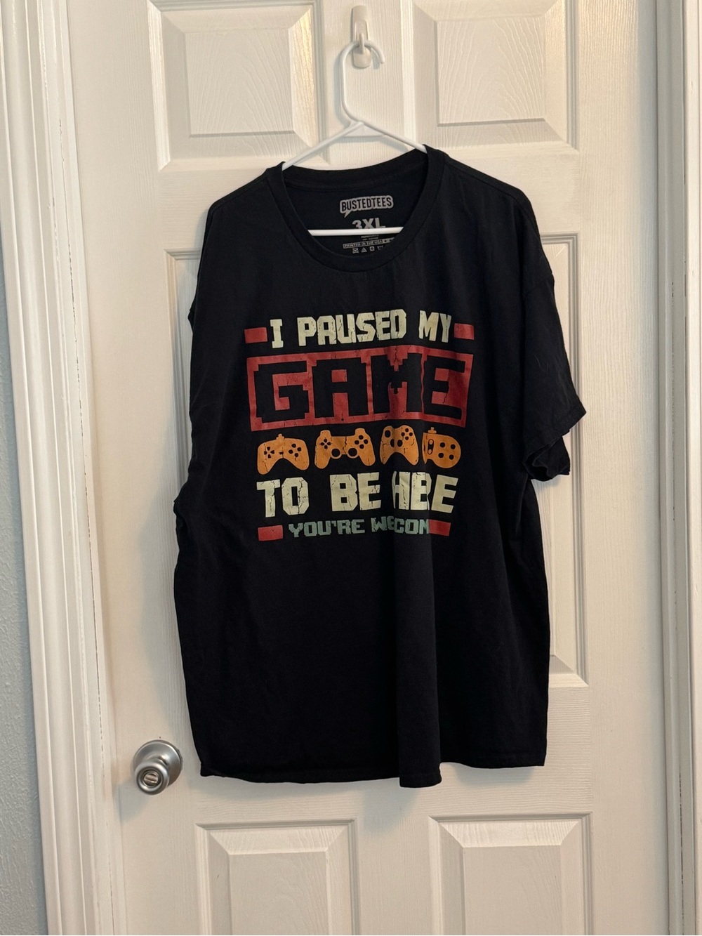 Bustedtees Video Game Controller Video Game Lover Big & Tall T-Shirt